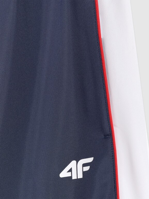 Męskie spodnie dresowe joggery 4F 4FRAW25TTROM1611 - granatowe