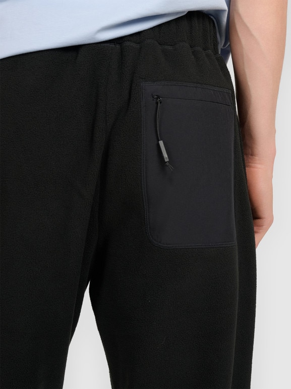 Męskie spodnie dresowe joggery 4F 4FRAW25TTROM1711 - czarne