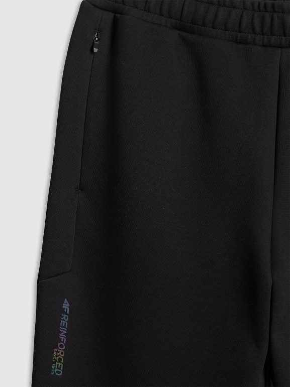 Męskie spodnie dresowe joggery 4F 4FRSS26TTROM1863 - czarne