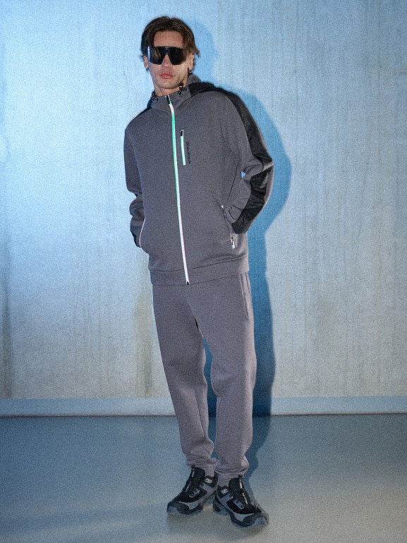 Męskie spodnie dresowe joggery 4F 4FRSS26TTROM1863 - szare