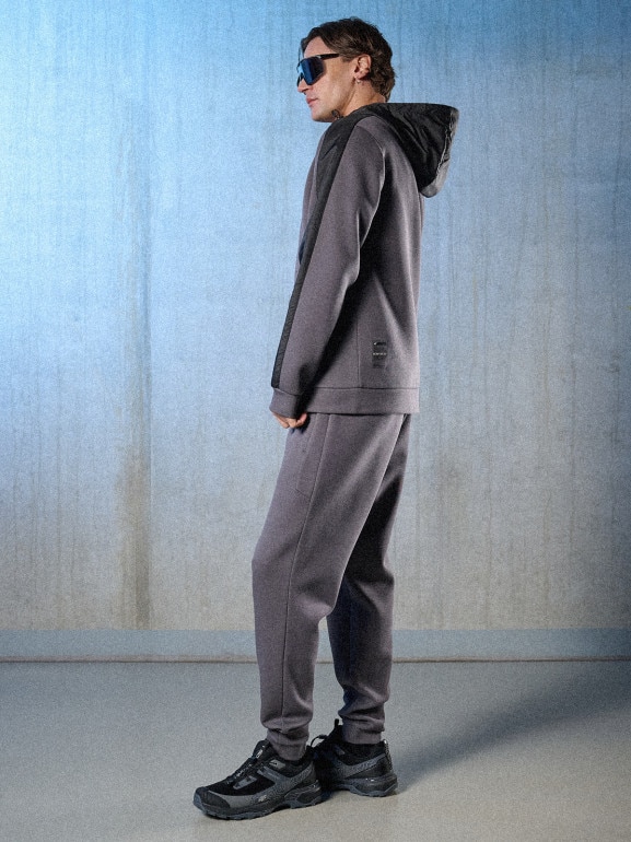 Męskie spodnie dresowe joggery 4F 4FRSS26TTROM1863 - szare