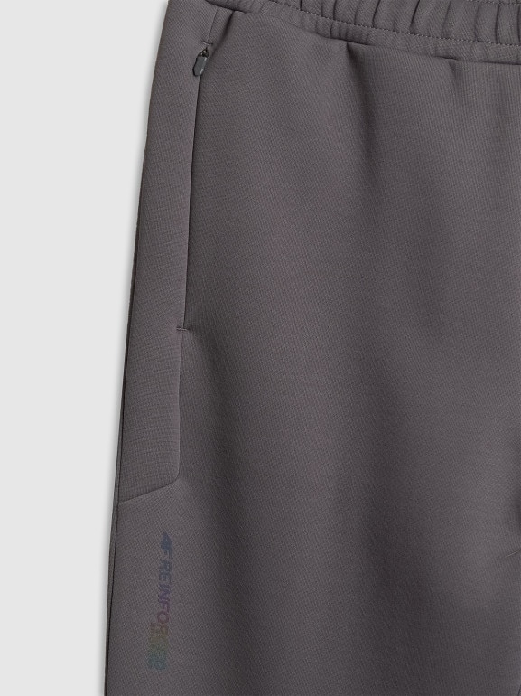 Męskie spodnie dresowe joggery 4F 4FRSS26TTROM1863 - szare