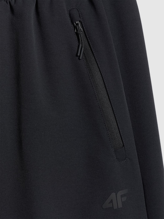 Męskie spodnie dresowe joggery 4F 4FRSS26TTROM1902 - czarne