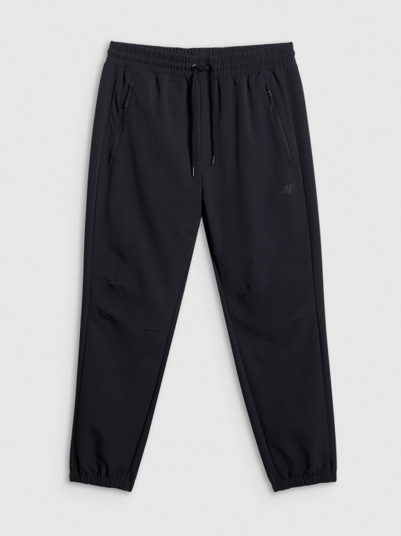 Męskie spodnie dresowe joggery 4F 4FRSS26TTROM1902 - czarne
