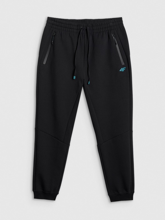Męskie spodnie dresowe joggery 4F 4FRSS26TTROM1962 - czarne