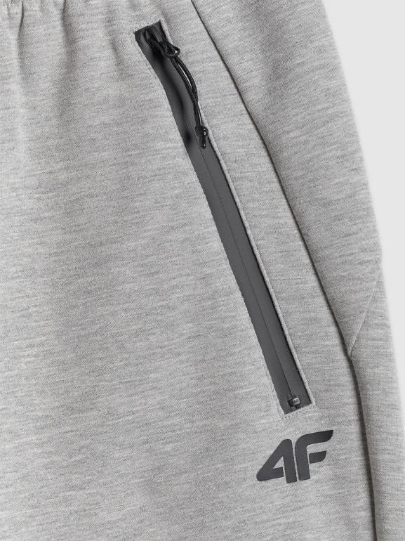 Męskie spodnie dresowe joggery 4F 4FRSS26TTROM1962 - szare
