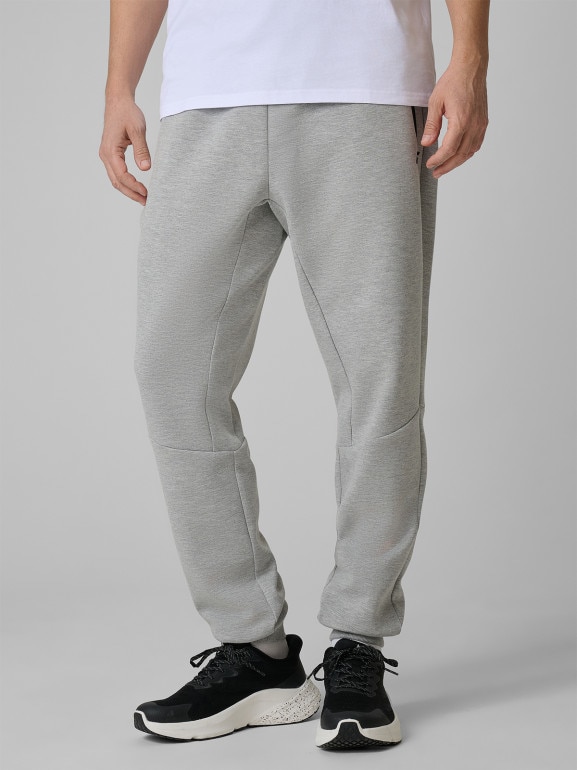 Męskie spodnie dresowe joggery 4F 4FRSS26TTROM1962 - szare