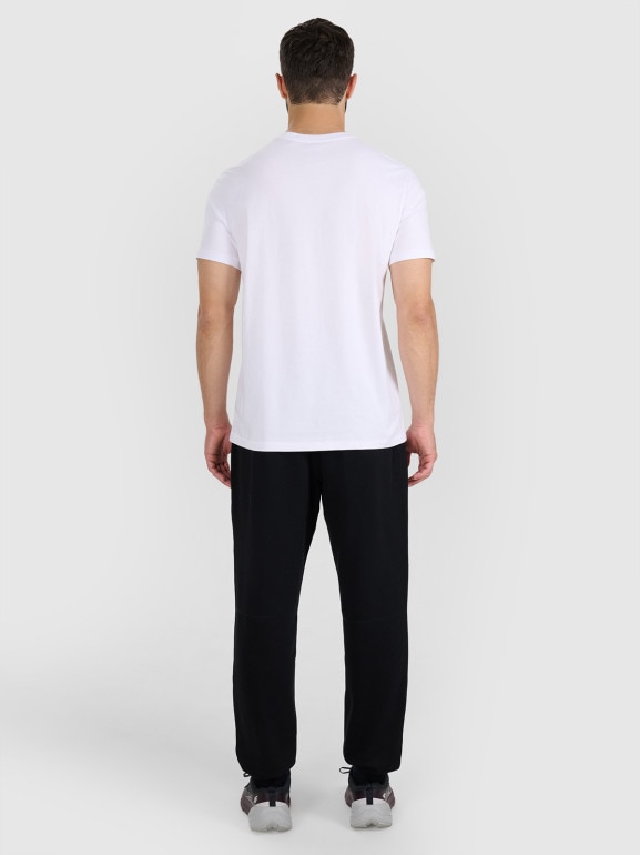 Męskie spodnie dresowe joggery 4F 4FWAW25TTROM1211 - czarne