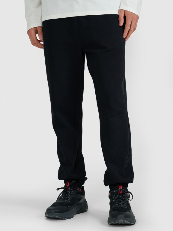 Męskie spodnie dresowe joggery 4F 4FWAW25TTROM1234 - czarne
