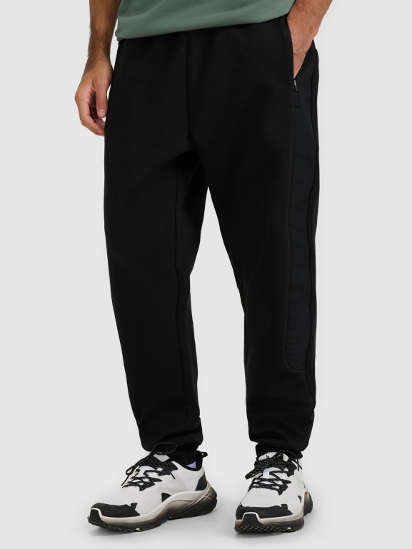 Męskie spodnie dresowe joggery 4F 4FWAW25TTROM1252 - czarne