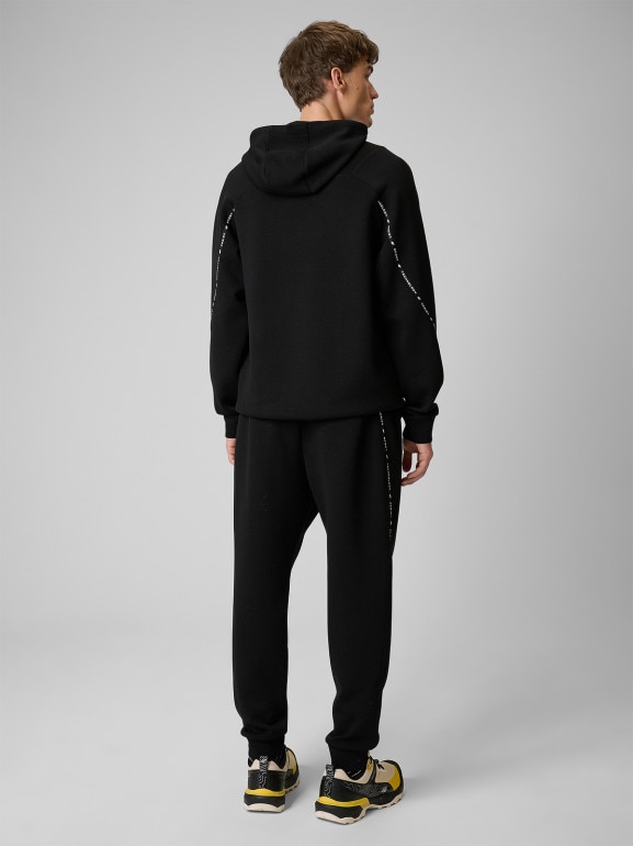 Męskie spodnie dresowe joggery 4F 4FWSS26TTROM1443 - czarne