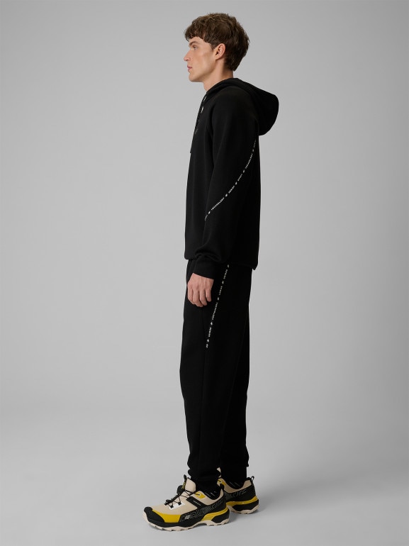 Męskie spodnie dresowe joggery 4F 4FWSS26TTROM1443 - czarne