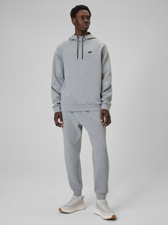 Męskie spodnie dresowe joggery 4F 4FWSS26TTROM1443 - szare