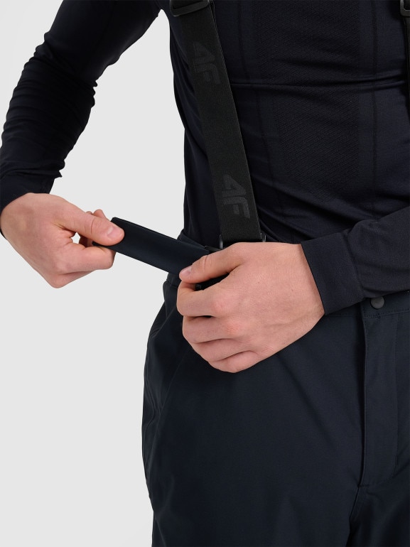 Męskie spodnie narciarskie 4F 4FWAW25TFTRM0924 - czarne