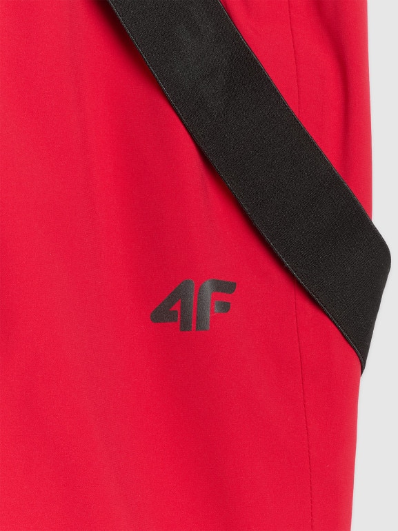 Męskie spodnie narciarskie 4F 4FWAW25TFTRM0924 - czerwone