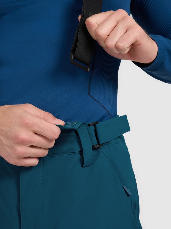 Męskie spodnie narciarskie 4F 4FWAW25TFTRM0924 - granatowe