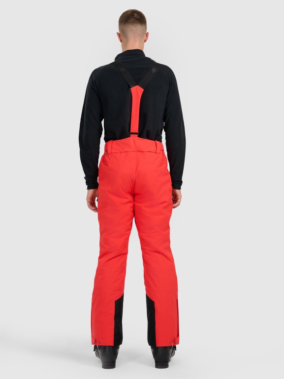 Męskie spodnie narciarskie 4F 4FWAW25TFTRM0928 - czerwone