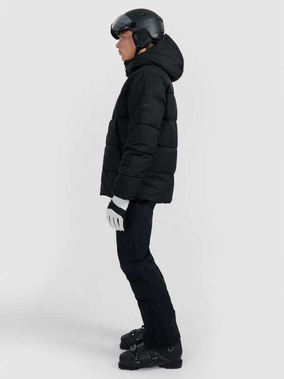 Męskie spodnie narciarskie shoftshellowe 4F 4FWAW25TFTRM1156 - czarne