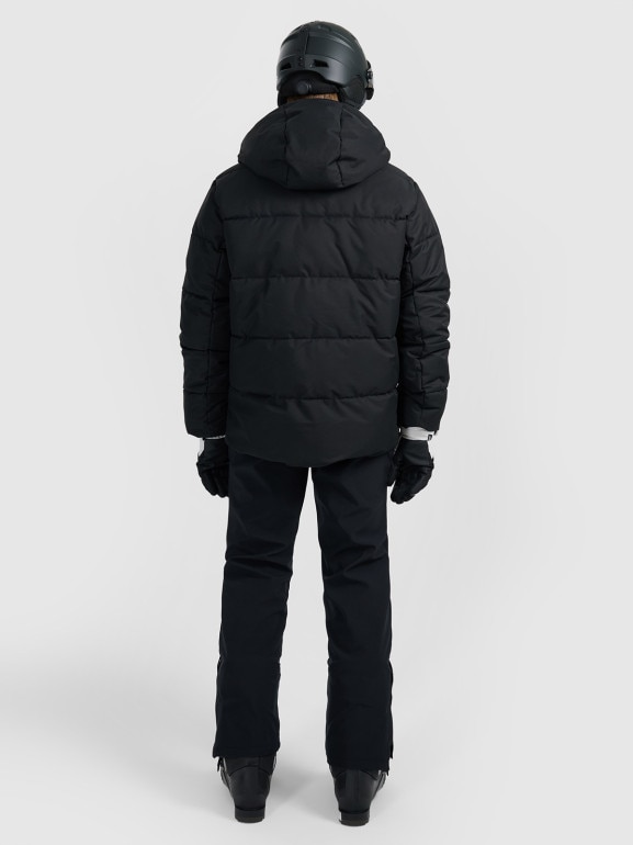 Męskie spodnie narciarskie shoftshellowe 4F 4FWAW25TFTRM1156 - czarne