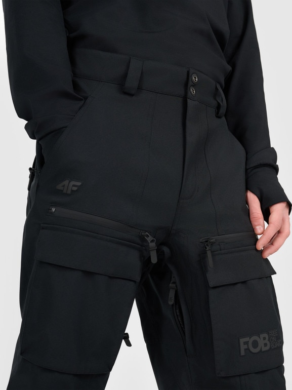 Męskie spodnie snowboardowe 4F 4FRAW25TFTRM1272 - czarne