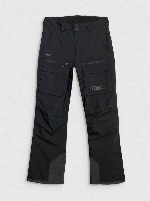 Męskie spodnie snowboardowe 4F 4FRAW25TFTRM1272 - czarne