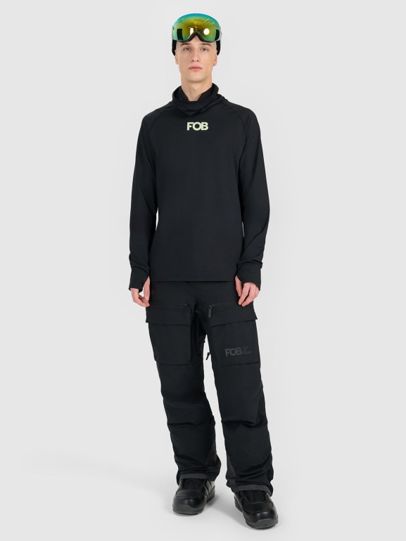 Męskie spodnie snowboardowe 4F 4FRAW25TFTRM1272 - czarne