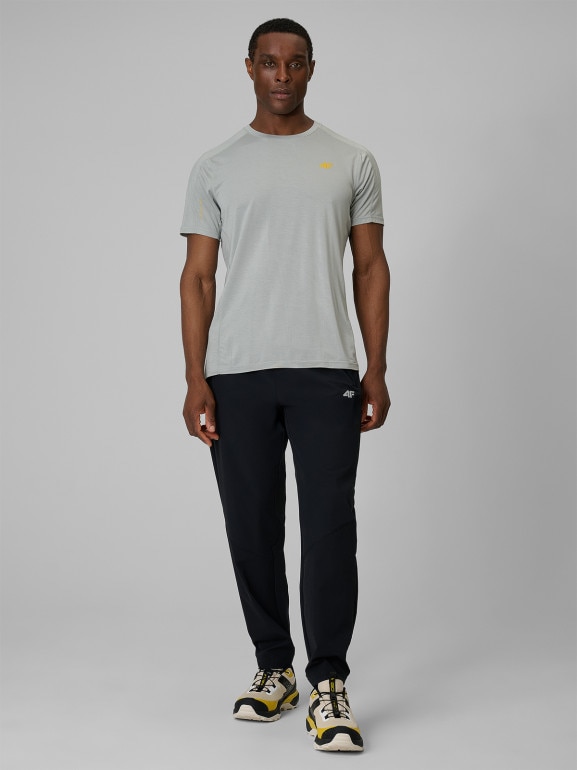 Męskie spodnie trekkingowe 4F 4FRSS26TFTRM1437 - czarne