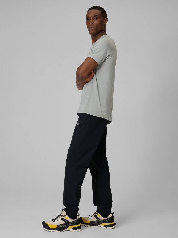 Męskie spodnie trekkingowe 4F 4FRSS26TFTRM1437 - czarne