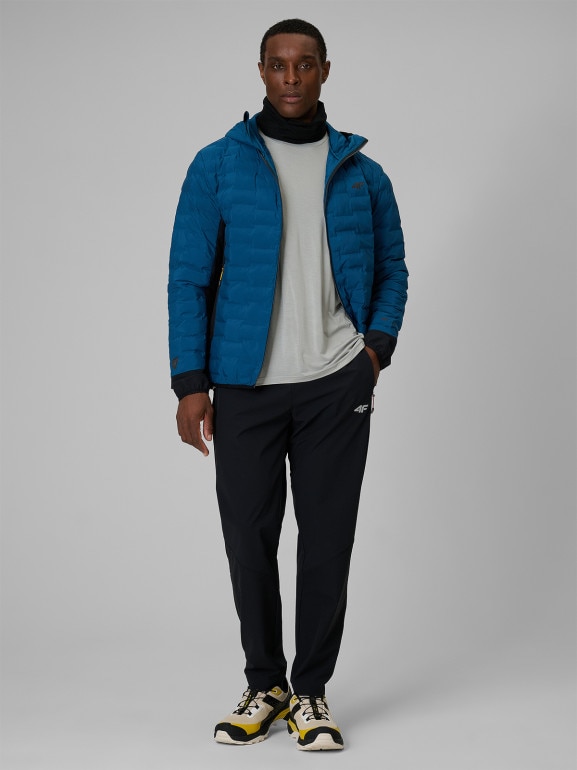 Męskie spodnie trekkingowe 4F 4FRSS26TFTRM1437 - czarne