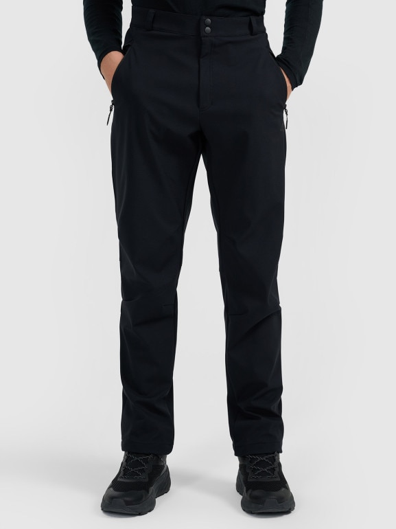 Męskie spodnie trekkingowe 4F 4FWAW25TFTRM1225 - czarne