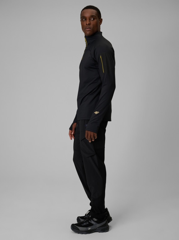 Męskie spodnie trekkingowe 4F 4FWSS26TFTRM1190 - czarne