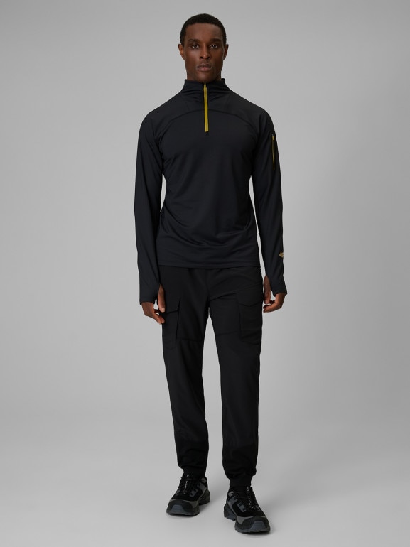 Męskie spodnie trekkingowe 4F 4FWSS26TFTRM1190 - czarne