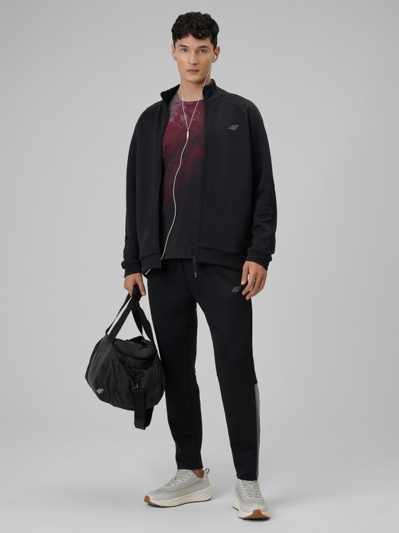 Męskie spodnie treningowe 4F 4FRSS26TFTRM1412 - czarne