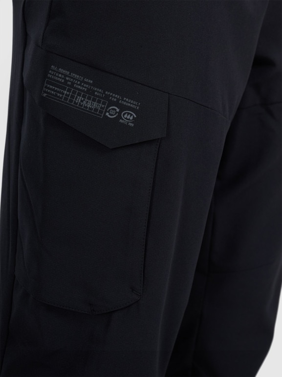 Męskie spodnie treningowe 4F 4FWAW25TFTRM0887 - czarne