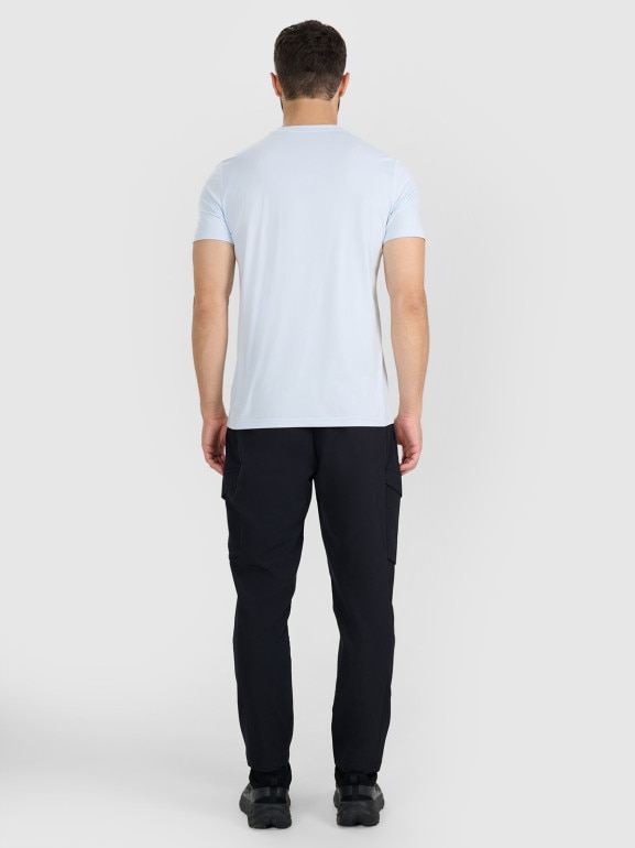 Męskie spodnie treningowe 4F 4FWAW25TFTRM0887 - czarne