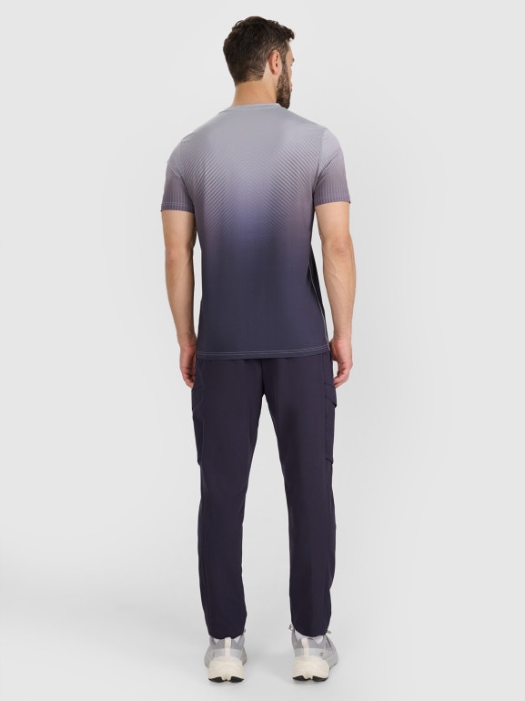 Męskie spodnie treningowe 4F 4FWAW25TFTRM0887 - granatowe