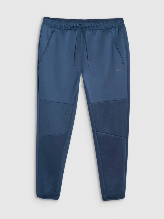 Męskie spodnie treningowe 4F 4FWAW25TFTRM0888 - granatowe