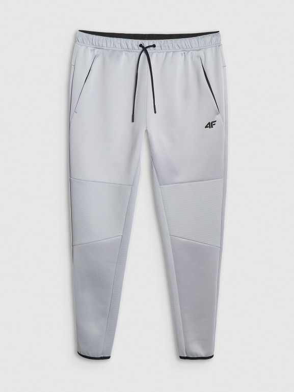 Męskie spodnie treningowe 4F 4FWAW25TFTRM0888 - szare