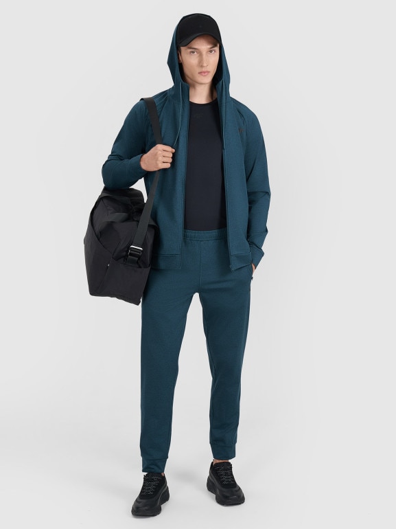 Męskie spodnie treningowe 4F 4FWAW25TFTRM0935 - granatowe