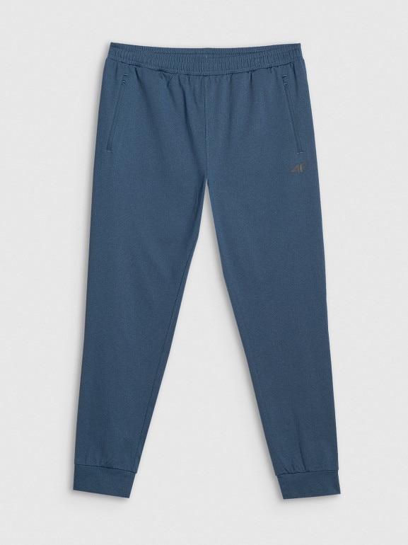 Męskie spodnie treningowe 4F 4FWAW25TFTRM0935 - granatowe