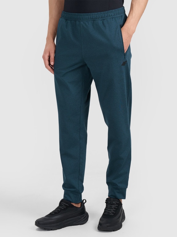 Męskie spodnie treningowe 4F 4FWAW25TFTRM0935 - granatowe