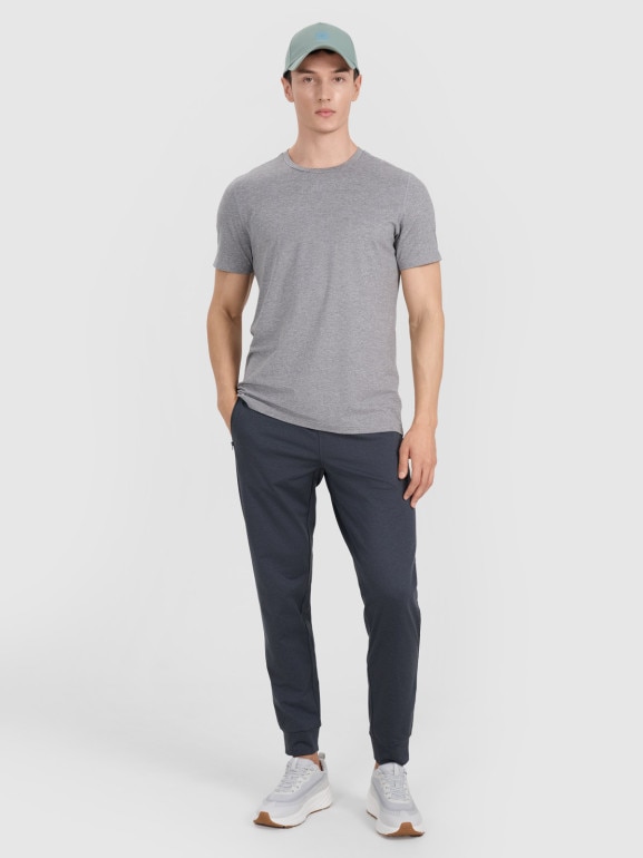 Męskie spodnie treningowe 4F 4FWMM00TFTRM1067 - szare