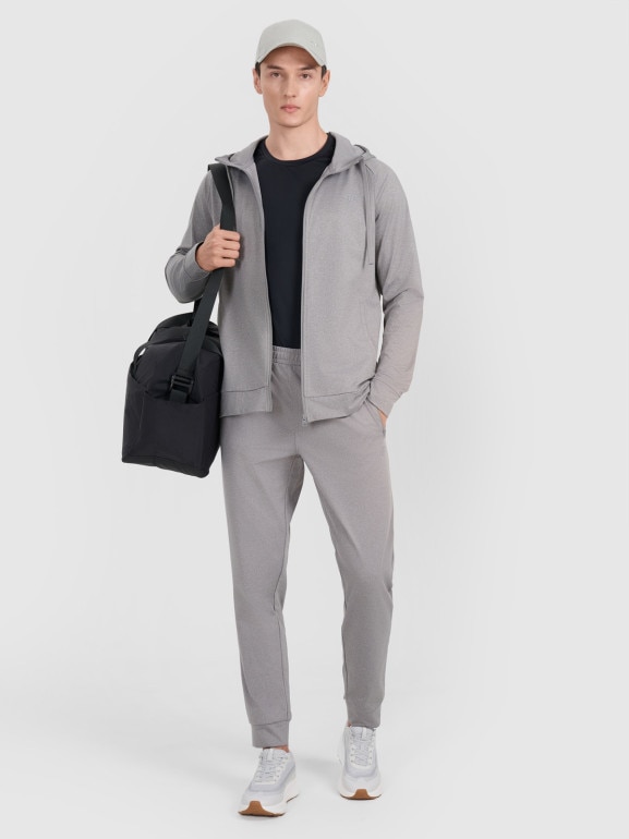 Męskie spodnie treningowe 4F 4FWMM00TFTRM1067 - szare