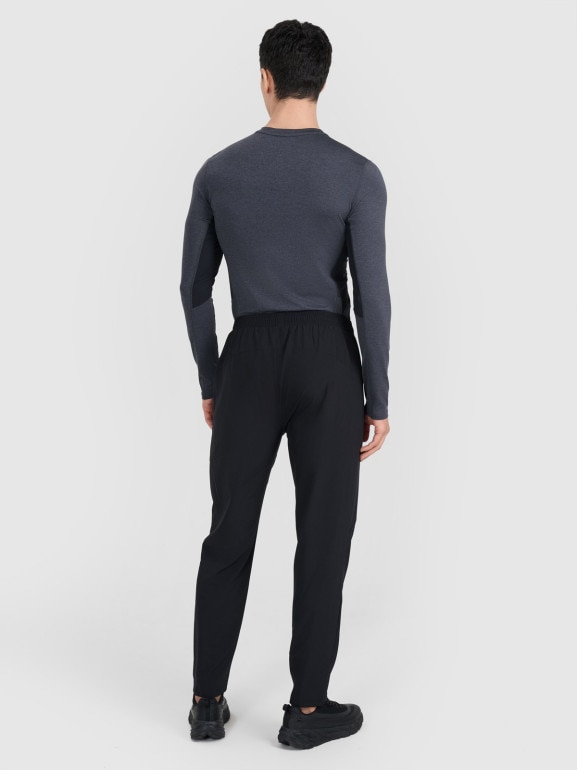 Męskie spodnie treningowe 4F 4FWMM00TFTRM1068 - czarne