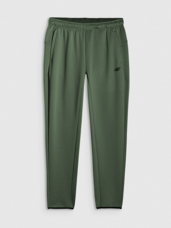 Męskie spodnie treningowe 4F 4FWSS26TFTRM1033 - khaki