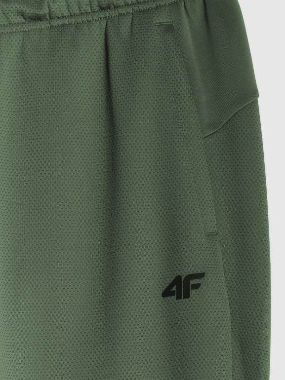 Męskie spodnie treningowe 4F 4FWSS26TFTRM1033 - khaki
