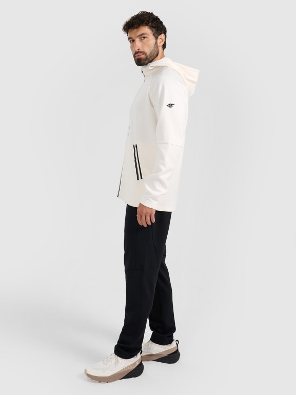 Męskie spodniei dresowe joggery 4F 4FWAW25TTROM1194 - czarne