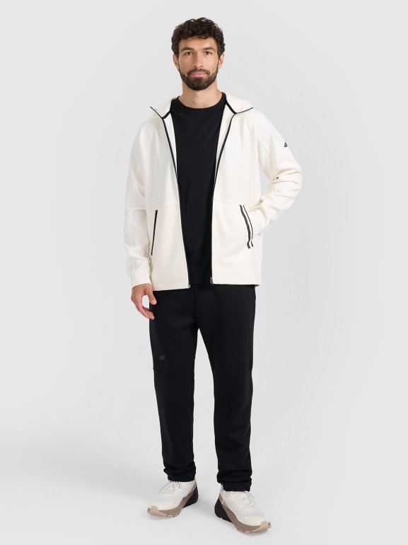 Męskie spodniei dresowe joggery 4F 4FWAW25TTROM1194 - czarne