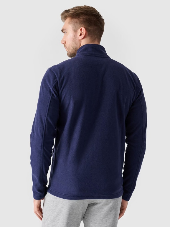 Męski polar rozpinany bez kaptura 4F NOSH4-PLM001B - granatowy