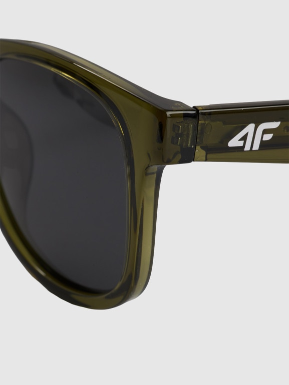 Okulary przeciwsłoneczne z powłoką lustrzaną 4F 4FRSS26ASUNU092 - khaki